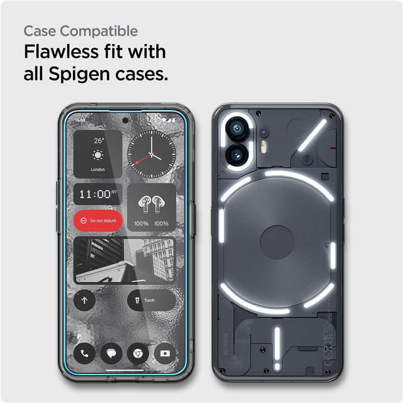 Стъклен Протектор за Nothing Phone 2, Spigen Align Master Glass Tr 2бр., Прозрачен (5)