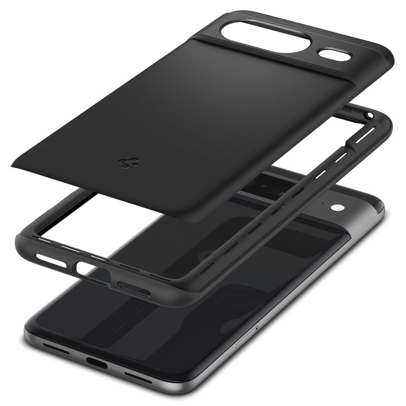 Противоударен Калъф за Google Pixel 8, Spigen Thin Fit Case, Черен (8)