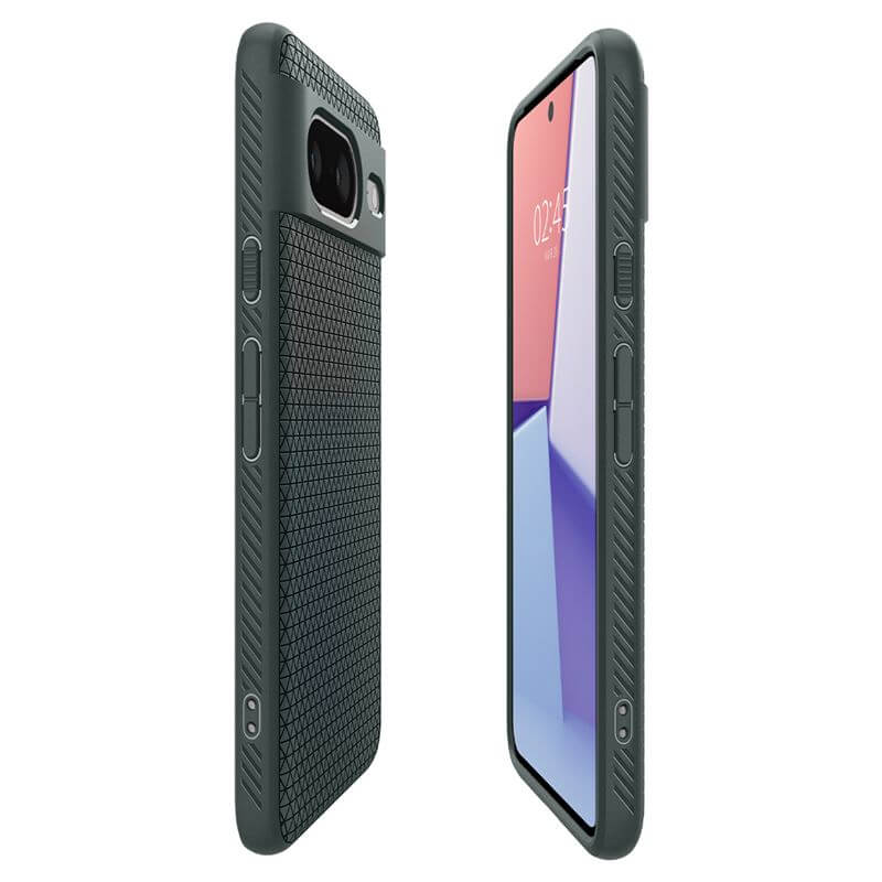 Противоударен Калъф за Google Pixel 8, Spigen Liquid Air Case, Зелен (3)