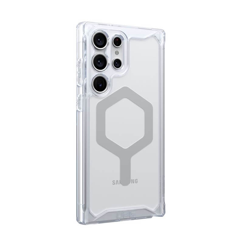Magsafe Противоударен Калъф за Samsung S23 Ultra, UAG Plyo Case, Прозрачен (4)