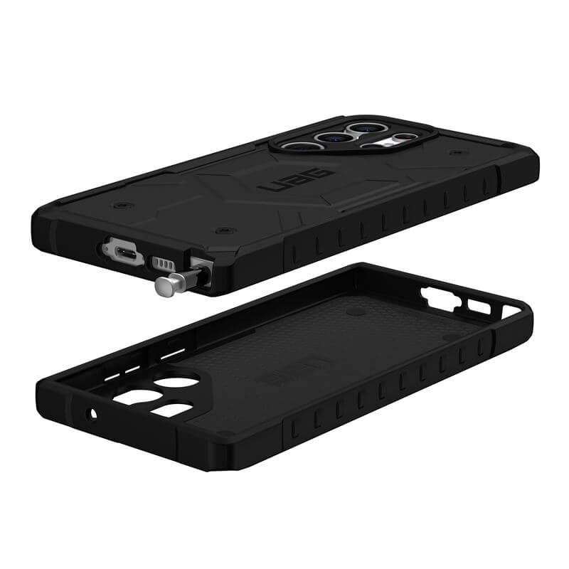 Magsafe Противоударен Калъф за Samsung S23 Ultra, UAG Pathfinder Case, Черен (3)
