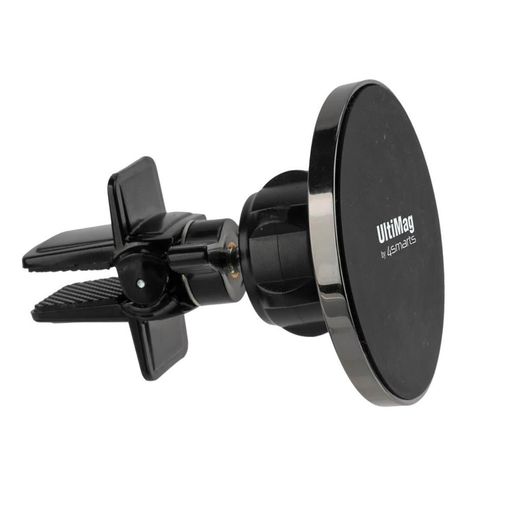 Magsafe Стойка за Кола, 4Smarts Car Holder UltiMag Clamp, Черен (3)