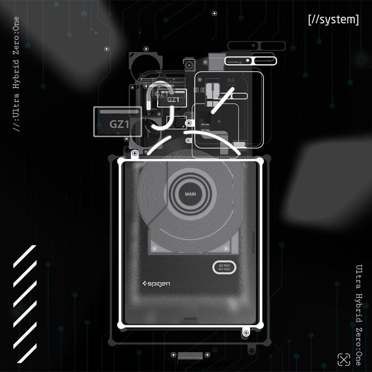 Хибриден Калъф за Nothing Phone 2, Spigen Zero One Ultra Hybrid Case, Черен (8)