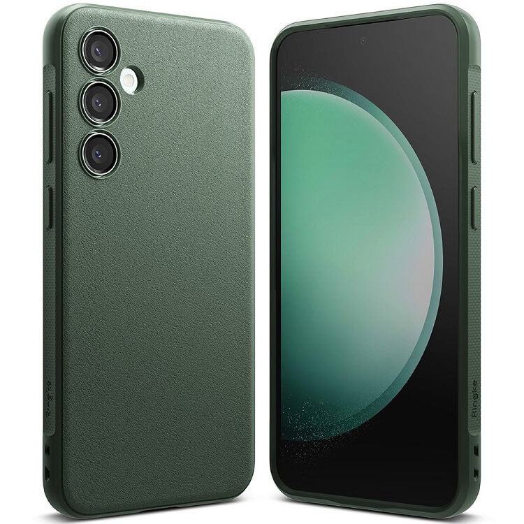 Противоударен Силиконов Калъф за Samsung S23 FE, Ringke Onyx Case, Зелен (2)