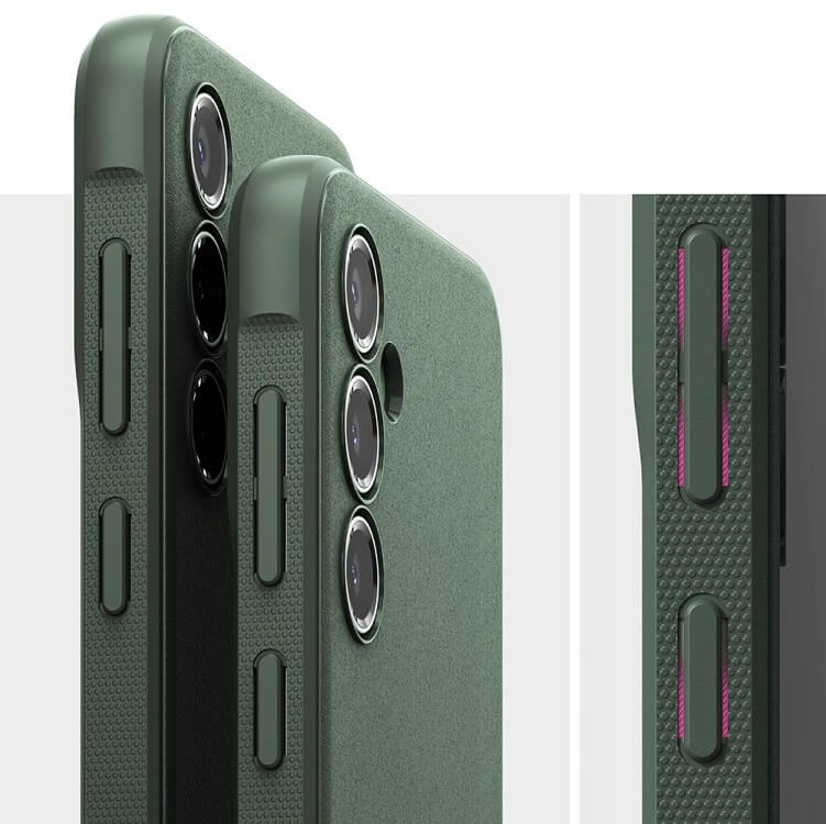 Противоударен Силиконов Калъф за Samsung S23 FE, Ringke Onyx Case, Зелен (8)
