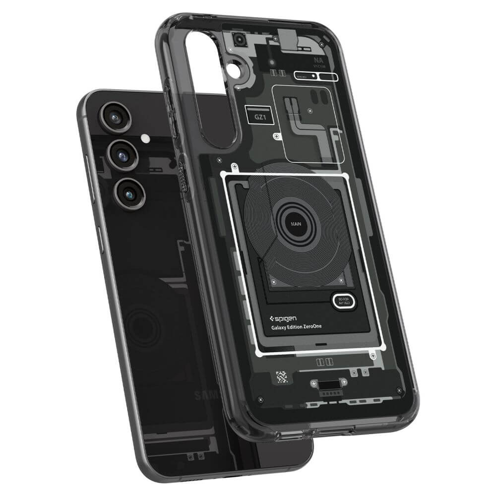 Хибриден Калъф за Samsung S23 FE, Spigen Zero One Ultra Hybrid Case, Черен (6)
