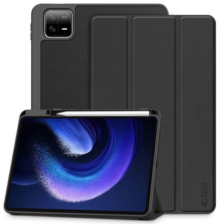 Защитен Калъф за Xiaomi Pad 6/ 6 Pro, Tech-Protect Trifold Slim Case, Черен