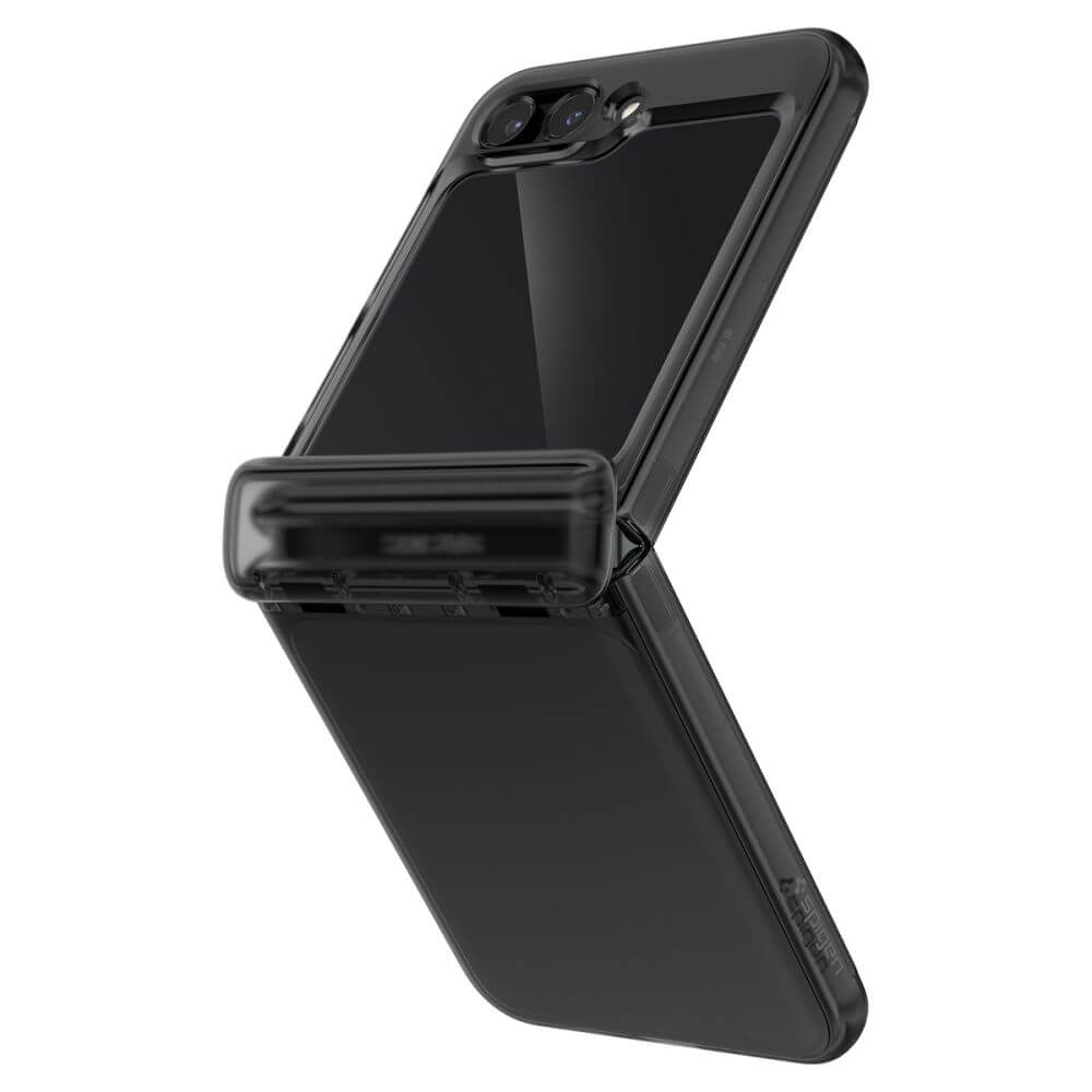 Матов Калъф с Предпазител за Samsung Z Flip 5, Spigen Thin Fit Pro Case, Черен (2)