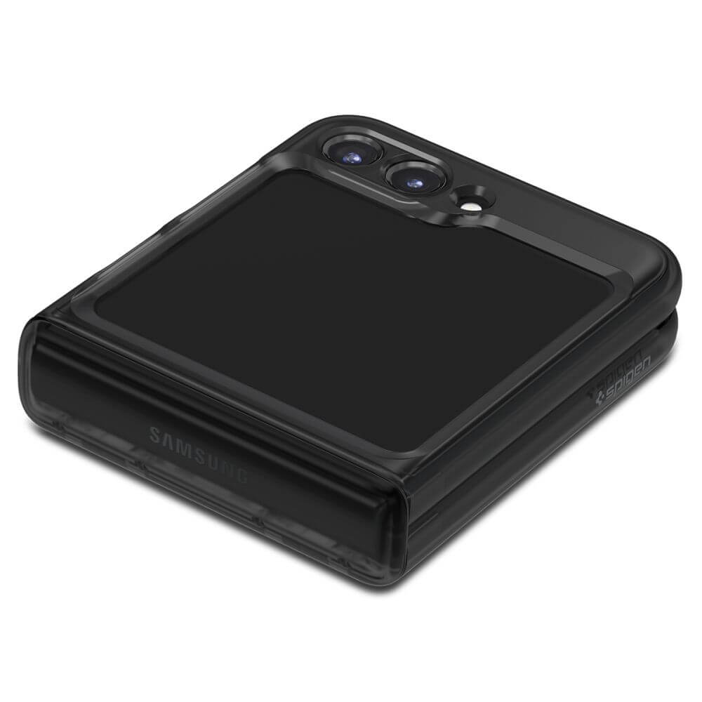 Матов Калъф с Предпазител за Samsung Z Flip 5, Spigen Thin Fit Pro Case, Черен (8)
