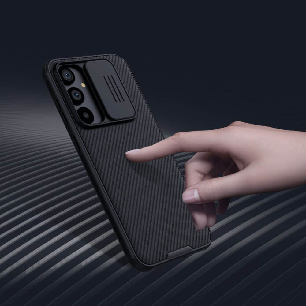 Калъф с Плъзгач за Камера за Samsung S23 FE, Nillkin CamShield Case, Черен (4)