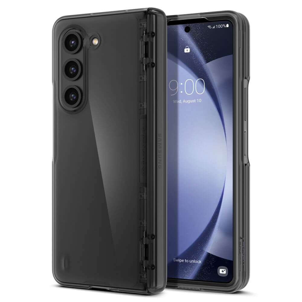Матов Калъф с Предпазител за Samsung Z Fold 5, Spigen Thin Fit Pro Case, Черен