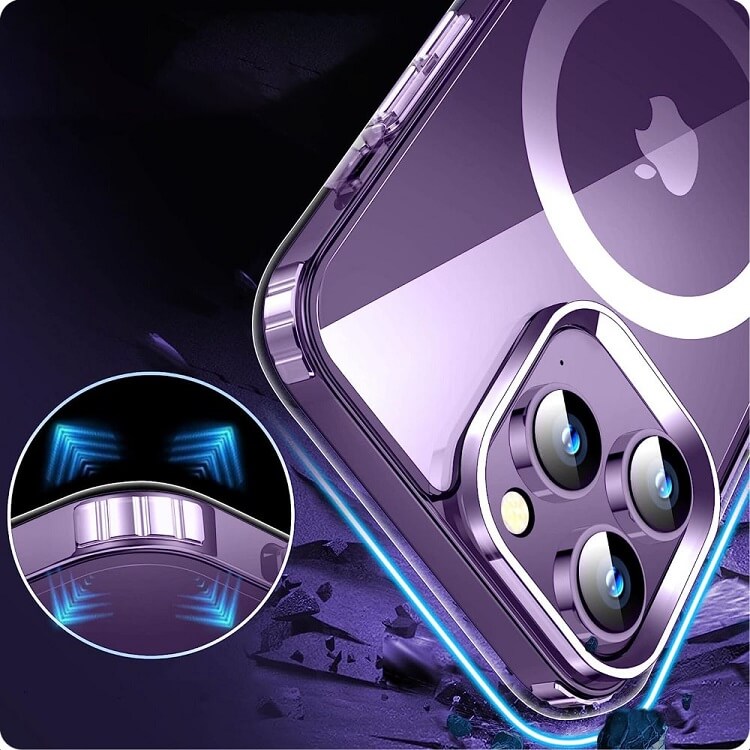 Magsafe Калъф за Samsung S23 FE, Tech-Protect Hybrid FlexAir Clear Case, Прозрачен (3)