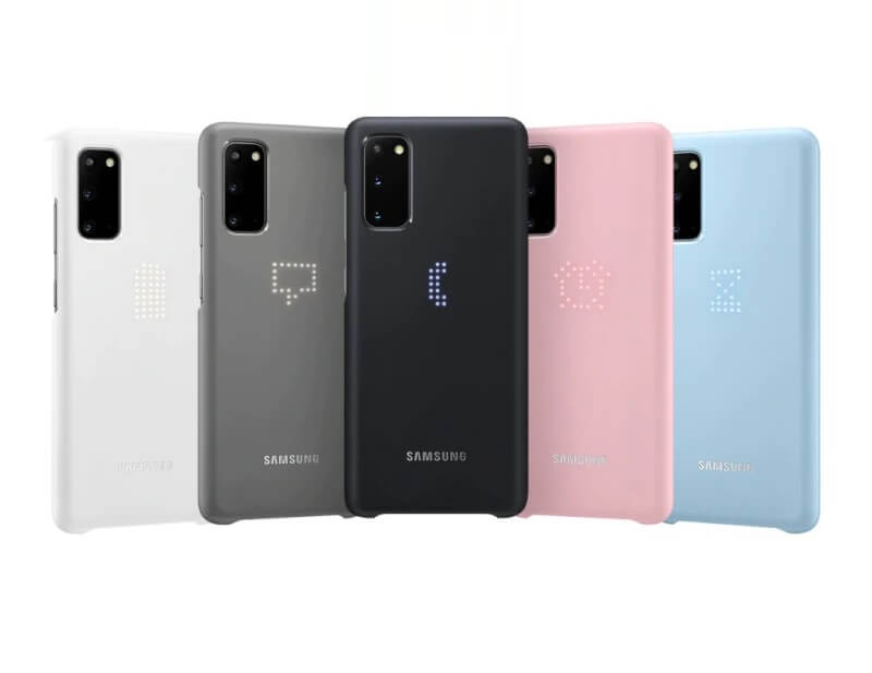 Оригинален Калъф за Samsung S20 Plus Led Cover Case EF-KG985CBE, Черен (4)