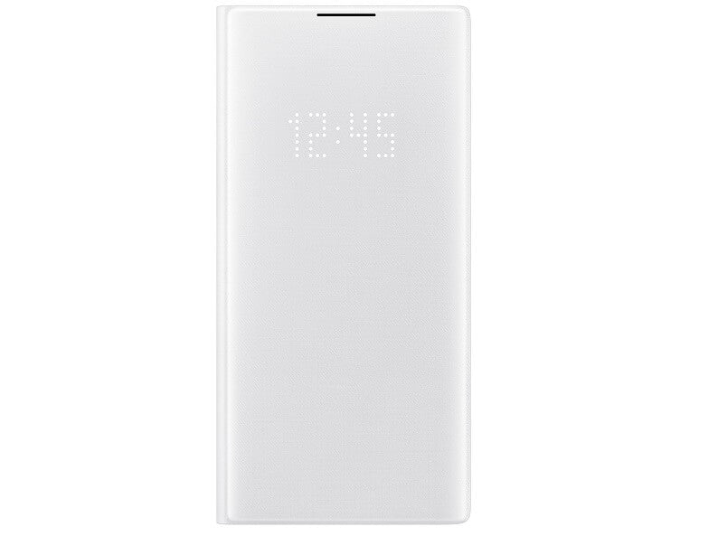 Оригинален Активен Калъф за Samsung Note 10 Plus Led View Cover Book Case EF-NN975PWEGWW, Бял