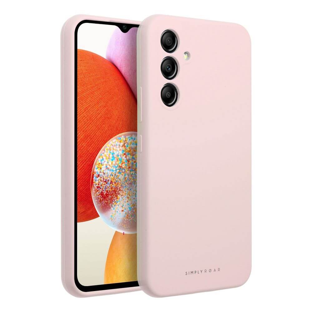 Силиконов Калъф за Samsung A54, Roar Cloud-Skin Case, Розов (2)