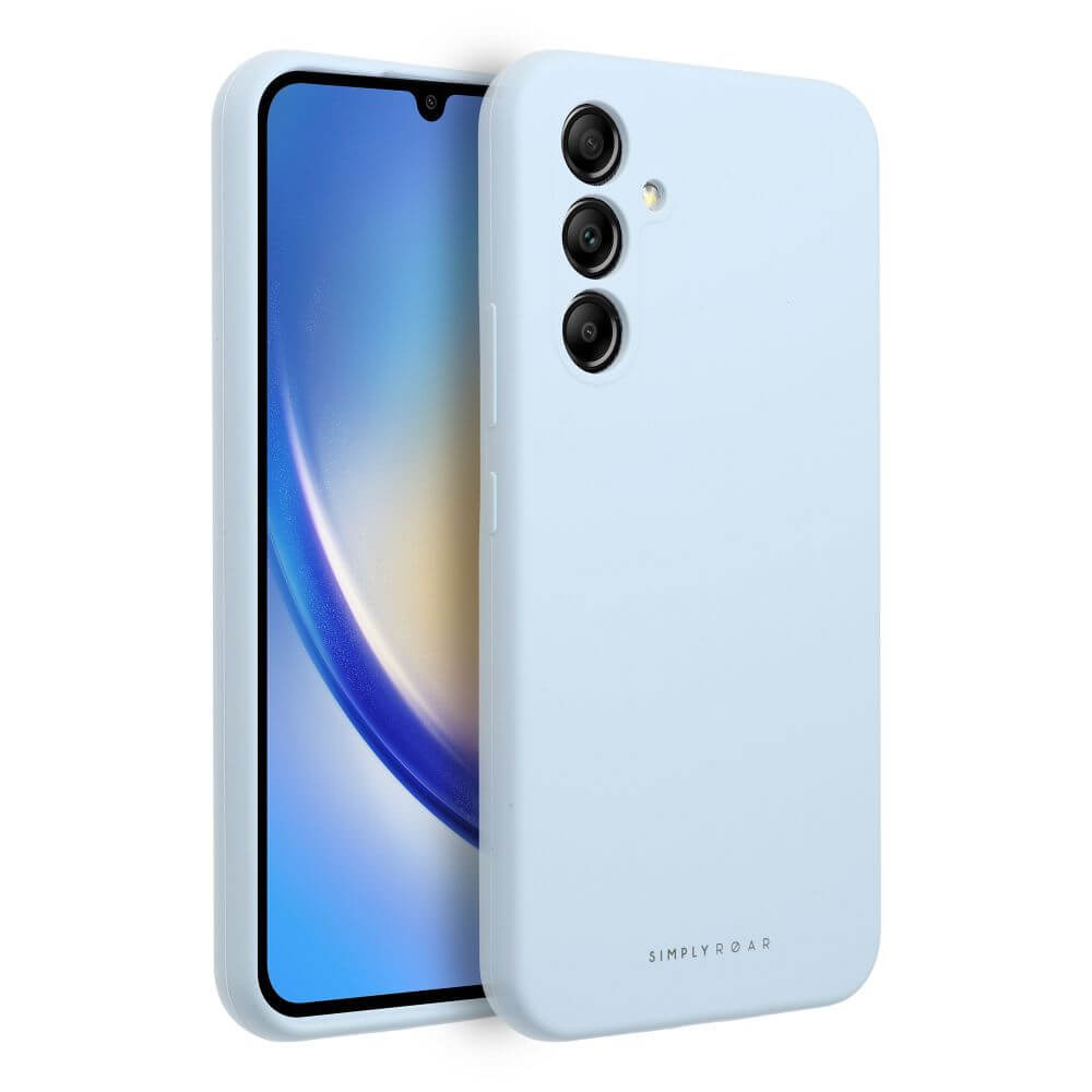 Силиконов Калъф за Samsung A34, Roar Cloud-Skin Case, Син (2)