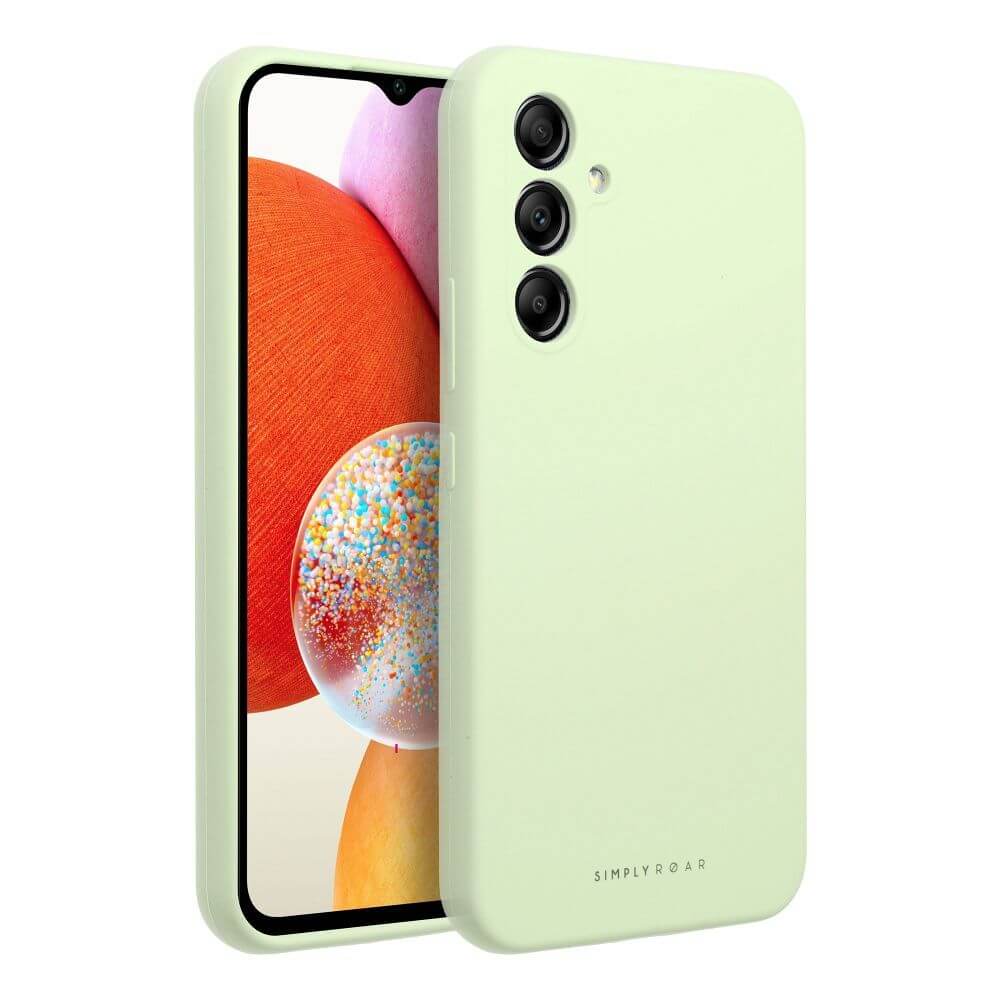 Силиконов Калъф за Samsung A14, Roar Cloud-Skin Case, Зелен (2)