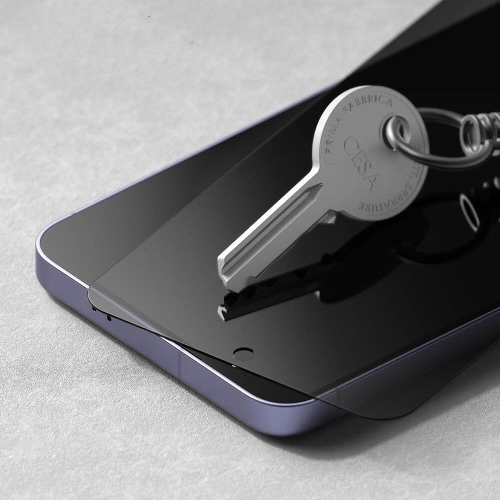 Затъмняващ Протектор за Samsung S24, Ringke Privacy Easy Slide Glass 2бр., Черен (3)