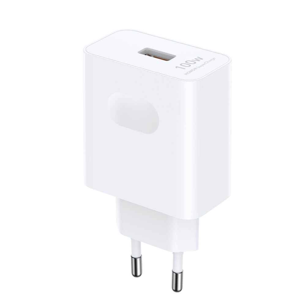 Оригинално Зарядно с Кабел, Honor 100W Super Charger 220v, Бял (2)