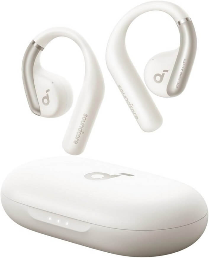 Безжични Слушалки, Anker Soundcore AeroFit A3872G21 Bluetooth, Бял