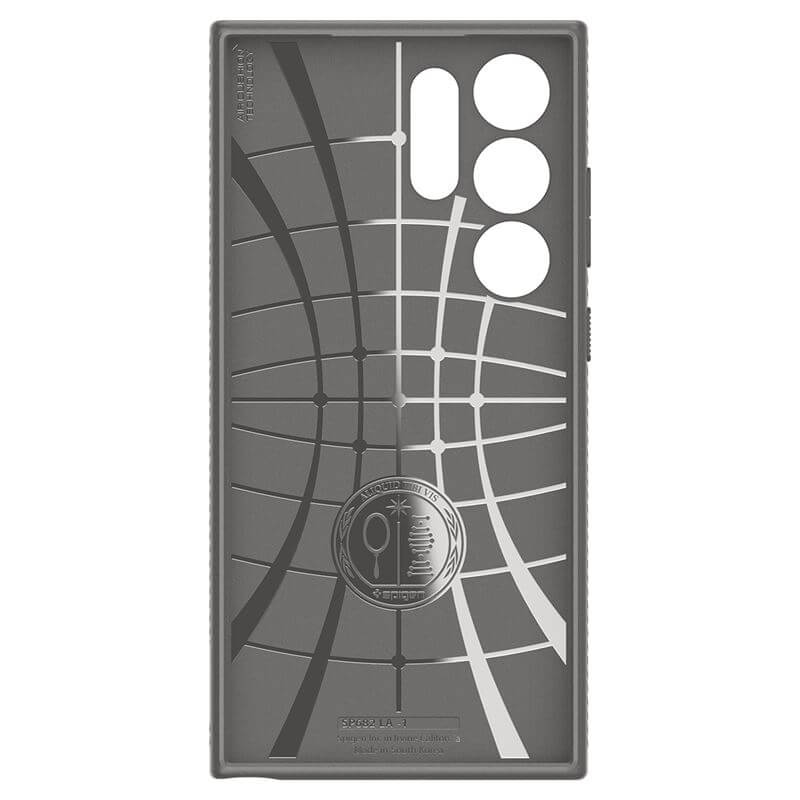 Противоударен Силиконов Калъф за Samsung S24 Ultra, Spigen Liquid Air Case, Сив (4)