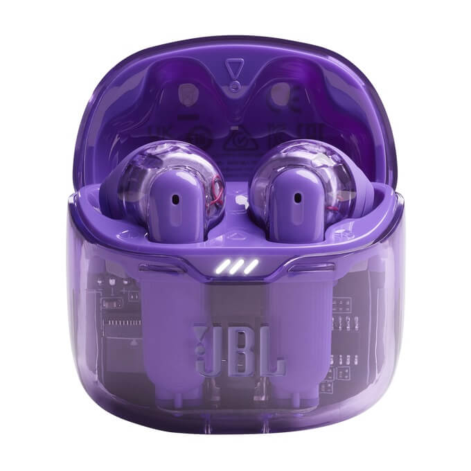 Безжични Слушалки, JBL Tune Flex Ghost Edition, Лилав (4)