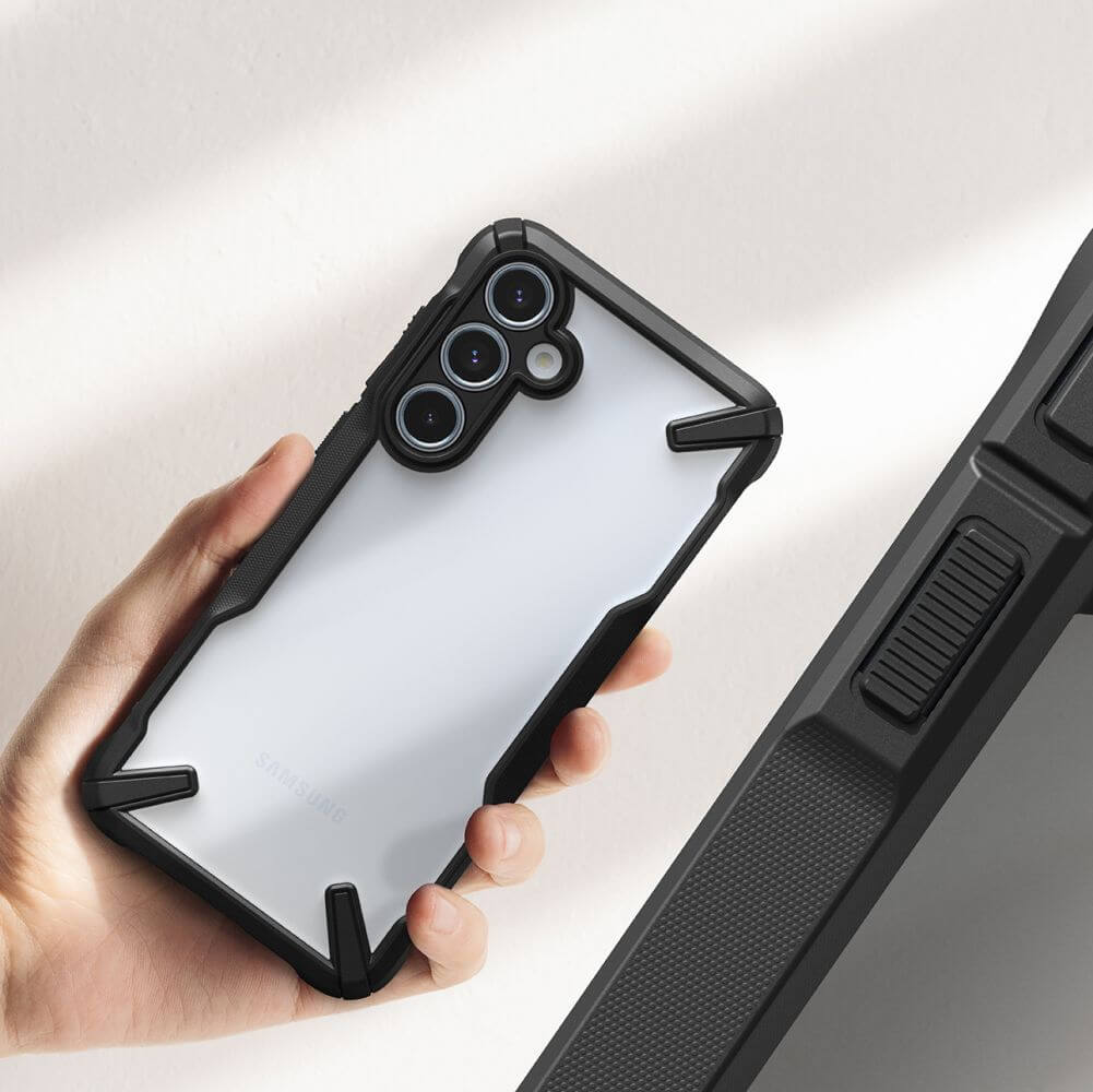 Противоударен Хибриден Калъф за Samsung A35, Ringke Fusion X Case, Черен (6)