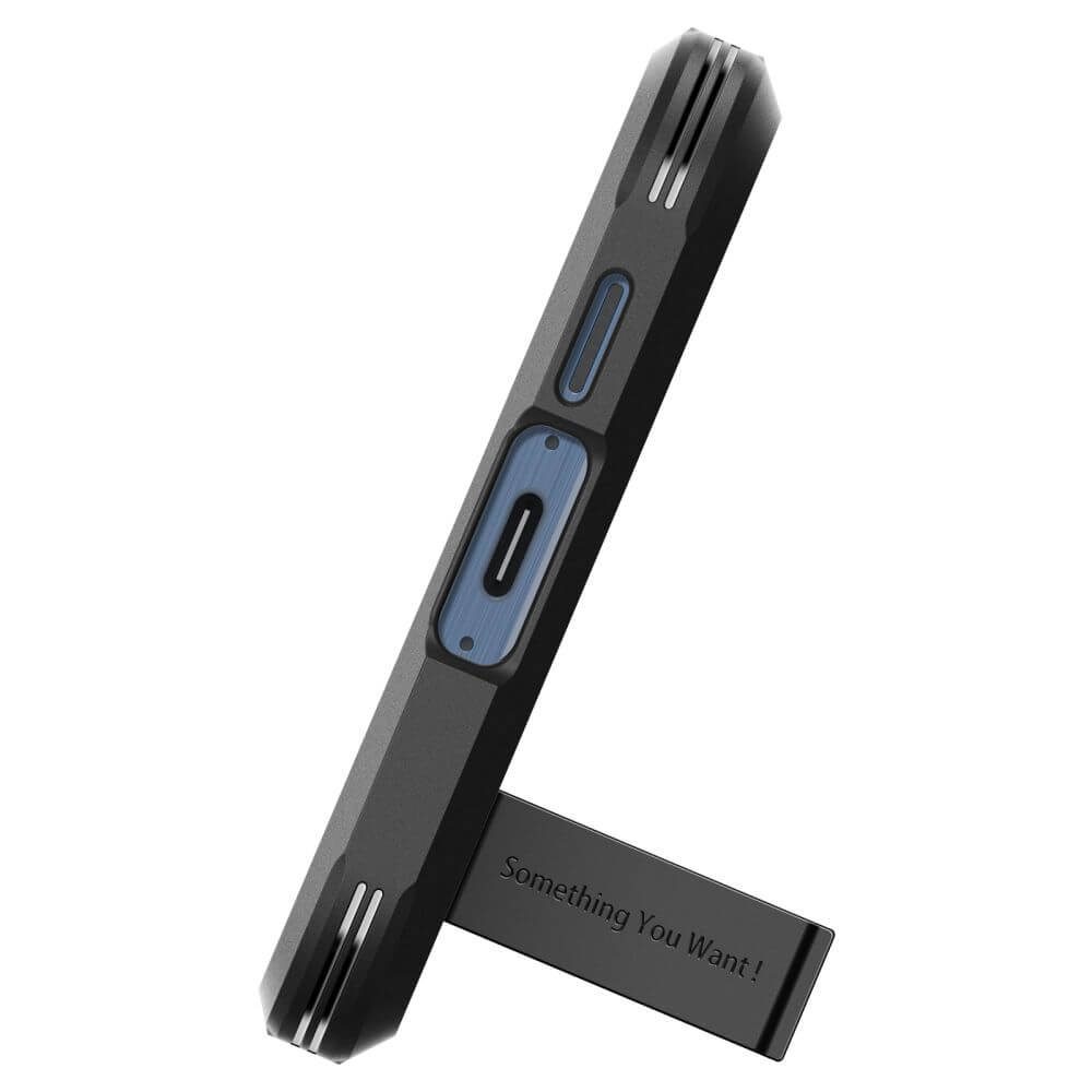 Противоударен Хибриден Калъф за Samsung A35, Spigen Tough Armor Case, Черен (5)
