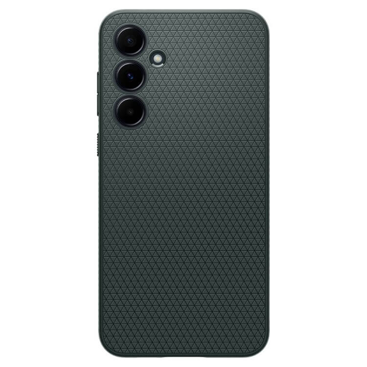 Противоударен Силиконов Калъф за Samsung A35, Spigen Liquid Air Case, Зелен (2)