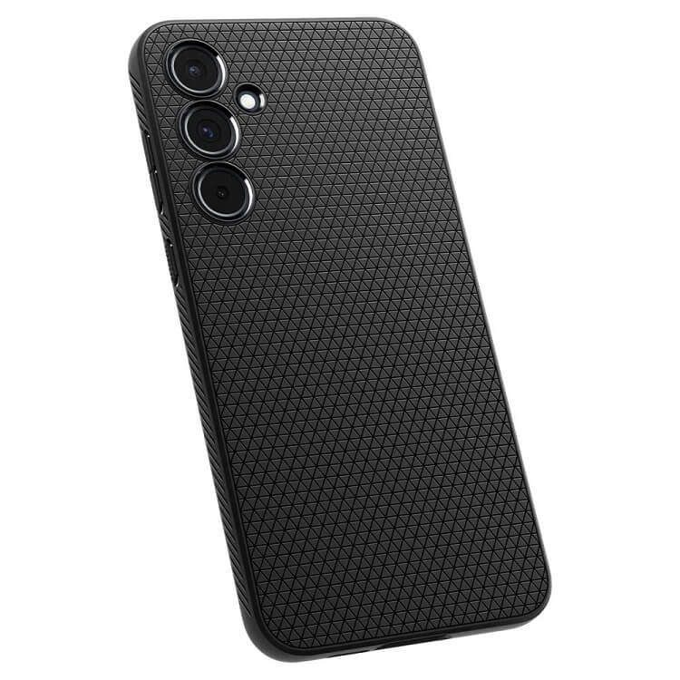 Противоударен Силиконов Калъф за Samsung A55, Spigen Liquid Air Case, Черен (6)
