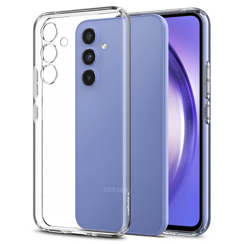 Противоударен Силиконов Калъф за Samsung A35, Spigen Liquid Crystal Case, Прозрачен (8)