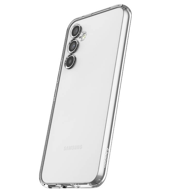 Противоударен Силиконов Калъф за Samsung A55, Spigen Liquid Crystal Case, Прозрачен (6)