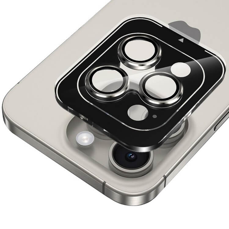 Протектор за Камерата на iPhone 15 Pro, Hofi CamRing Glass, Сив (2)