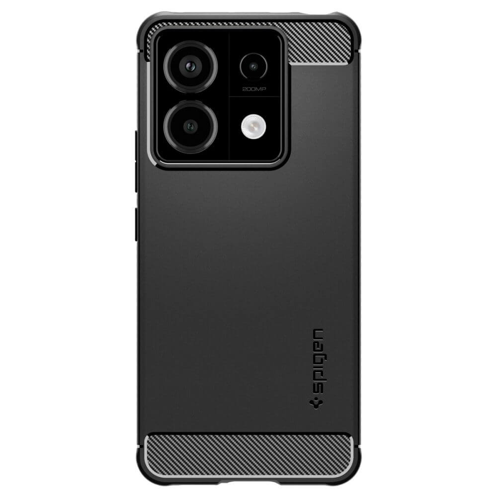 Противоударен Калъф за Xiaomi Redmi Note 13 Pro 5G, Spigen Rugged Armor Case, Черен (2)
