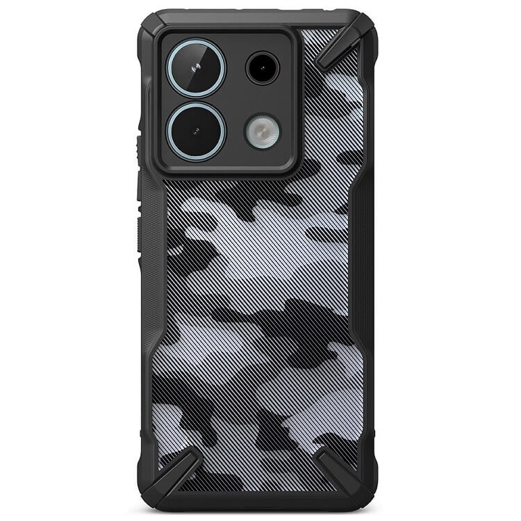 Противоударен Калъф за Xiaomi Redmi Note 13 Pro 5G, Ringke Fusion X Camo Case, Черен (2)