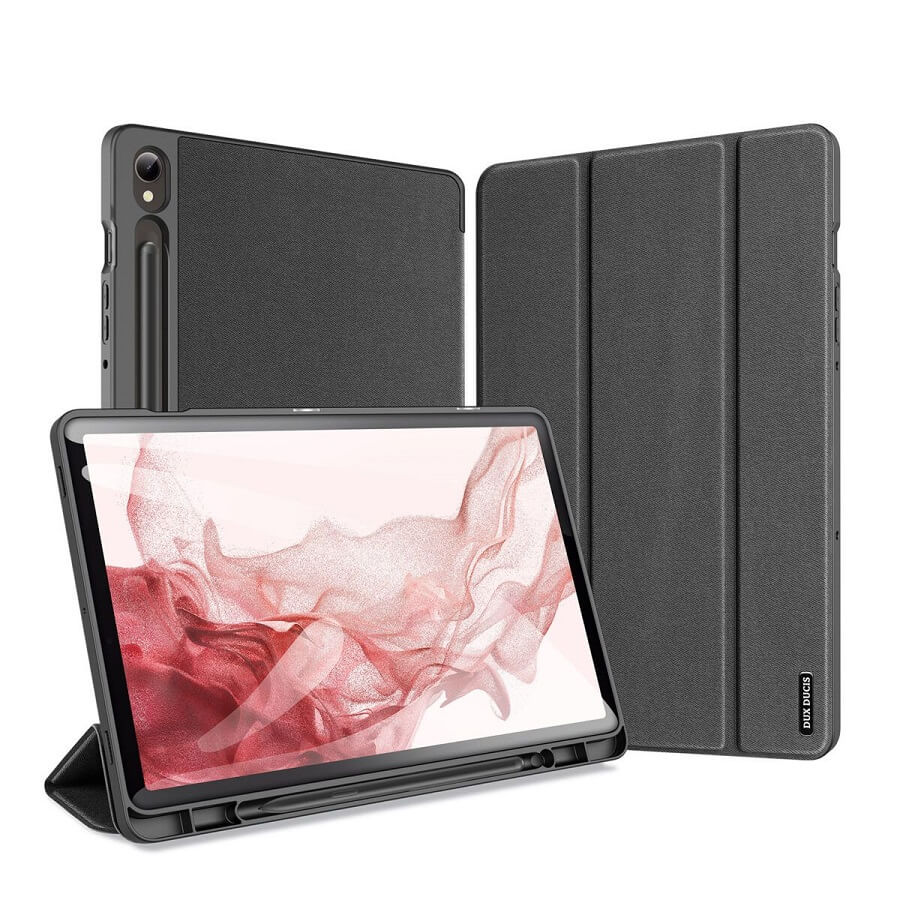 Калъф с Pen Поставка за Samsung Tab S10 Lite/ S10 FE/ S9, Dux Ducis Domo Case, Черен (2)