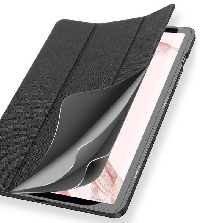 Калъф с Pen Поставка за Samsung Tab S10 Lite/ S10 FE/ S9, Dux Ducis Domo Case, Черен (7)