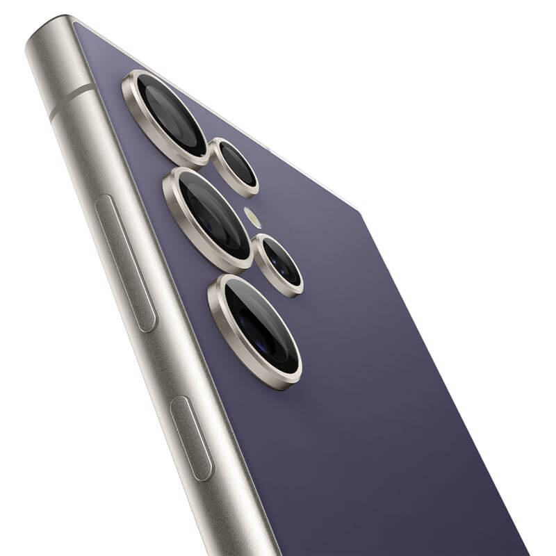 Протектор за Камерата на Samsung S24 Ultra, Spigen EZ Fit Optik Pro Glass tR 2бр., Лилав (3)
