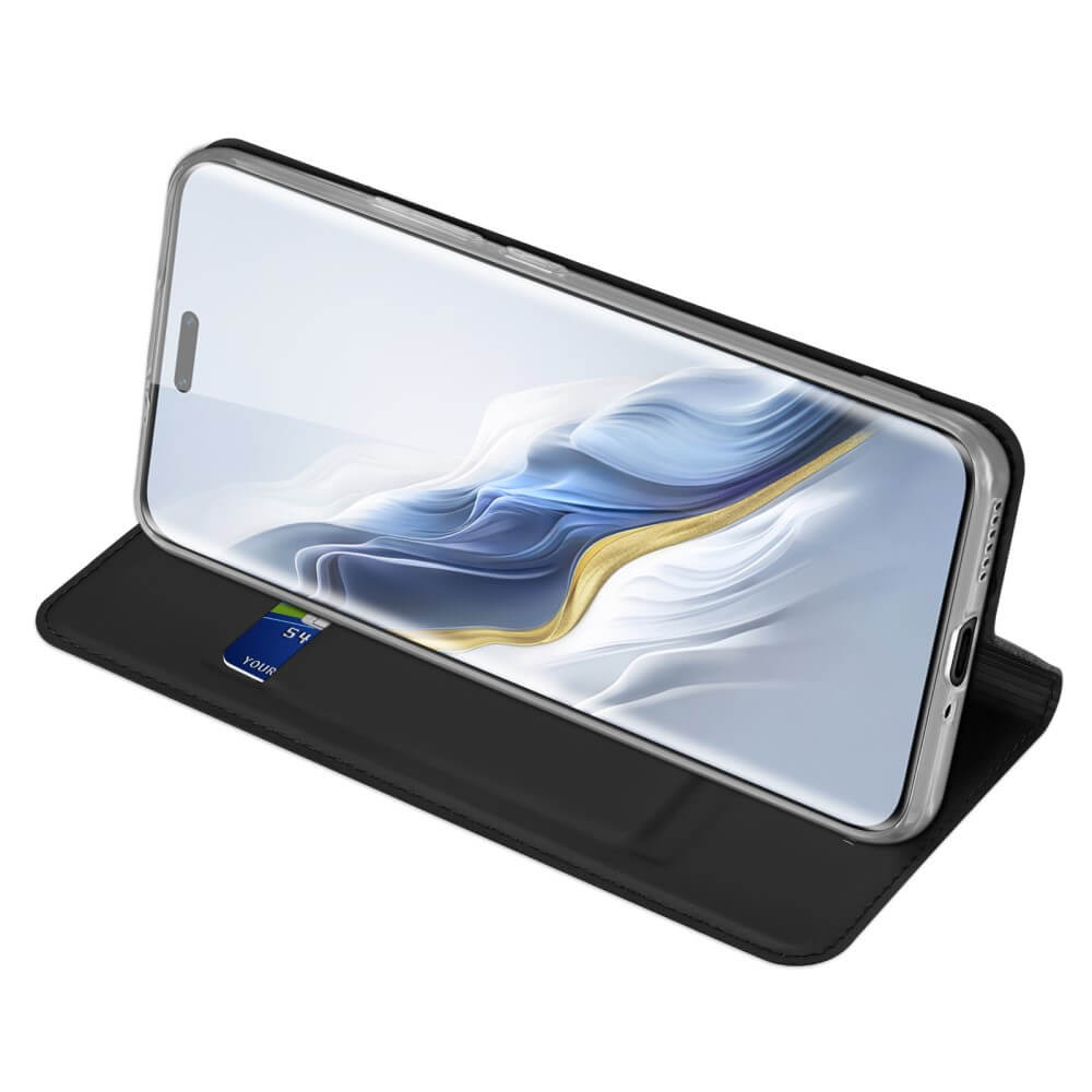 Кожен Калъф за Honor Magic 6 Pro, Dux Ducis Skin Pro Book Case, Черен (4)