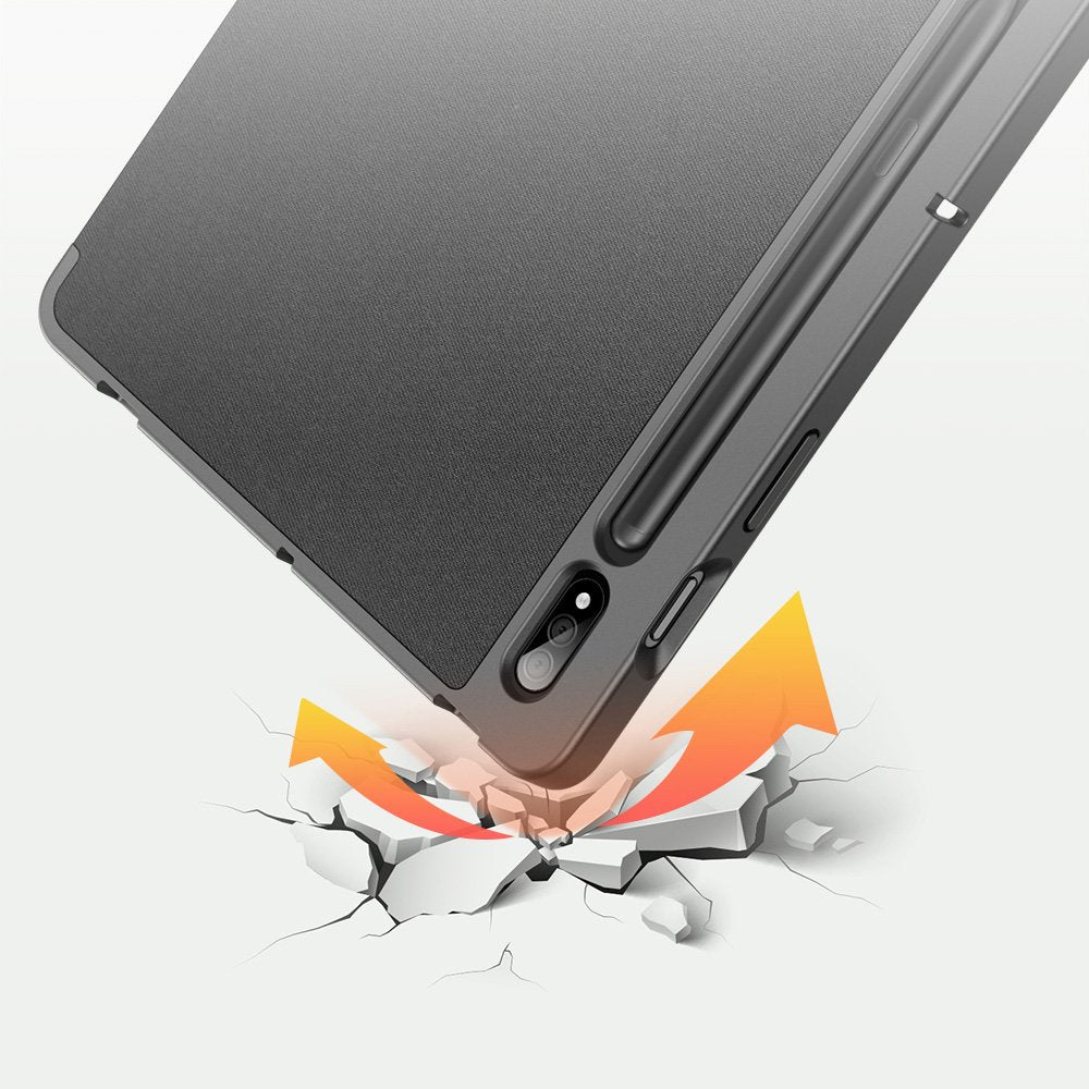 Калъф с Pen Поставка за Samsung Tab S8/S7 11", Dux Ducis Domo Case, Черен (4)