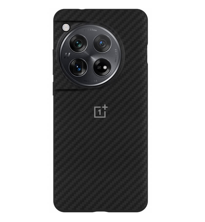 Оригинален Калъф за Oneplus 12, Aramid Fiber Bumper Case, Черен