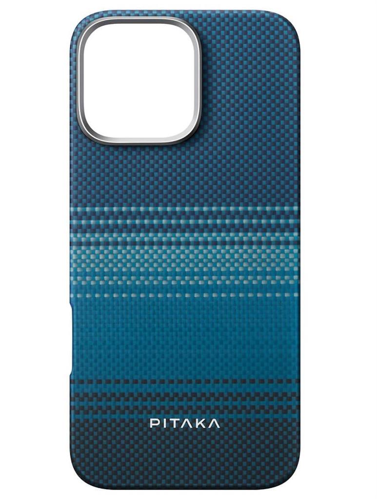 Magsafe Калъф за iPhone 16 Pro, Pitaka Edge Case Moonrise, Син (2)