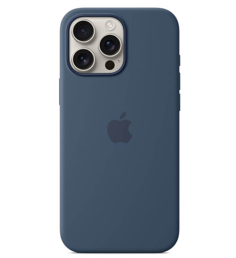 Оригинален Силиконов Калъф за iPhone 16 Pro, Silicone Magsafe Case MYYK3ZM/A, Син (3)