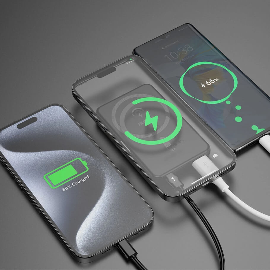 Magsafe Външна Батерия за iPhone, Dudao K14S, Черен (4)