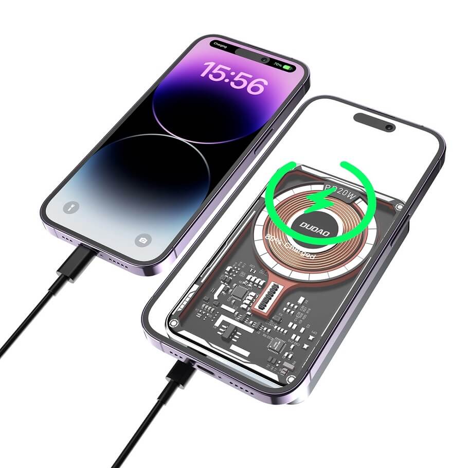 Magsafe Външна Батерия за iPhone, Dudao TGK1, Черен (5)