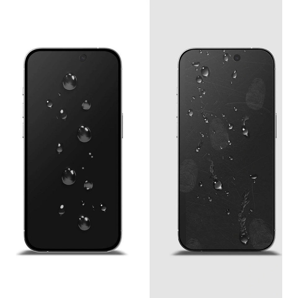 Затъмняващ Протектор за iPhone 15 Pro Max, Ringke Privacy Tempered Glass, Черен (6)