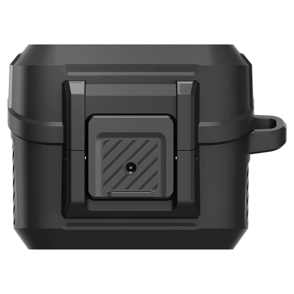 Противоударен Калъф за Samsung Buds 3 Pro/ 3 FE/ 3, Spigen Lock Fit Case, Черен (4)