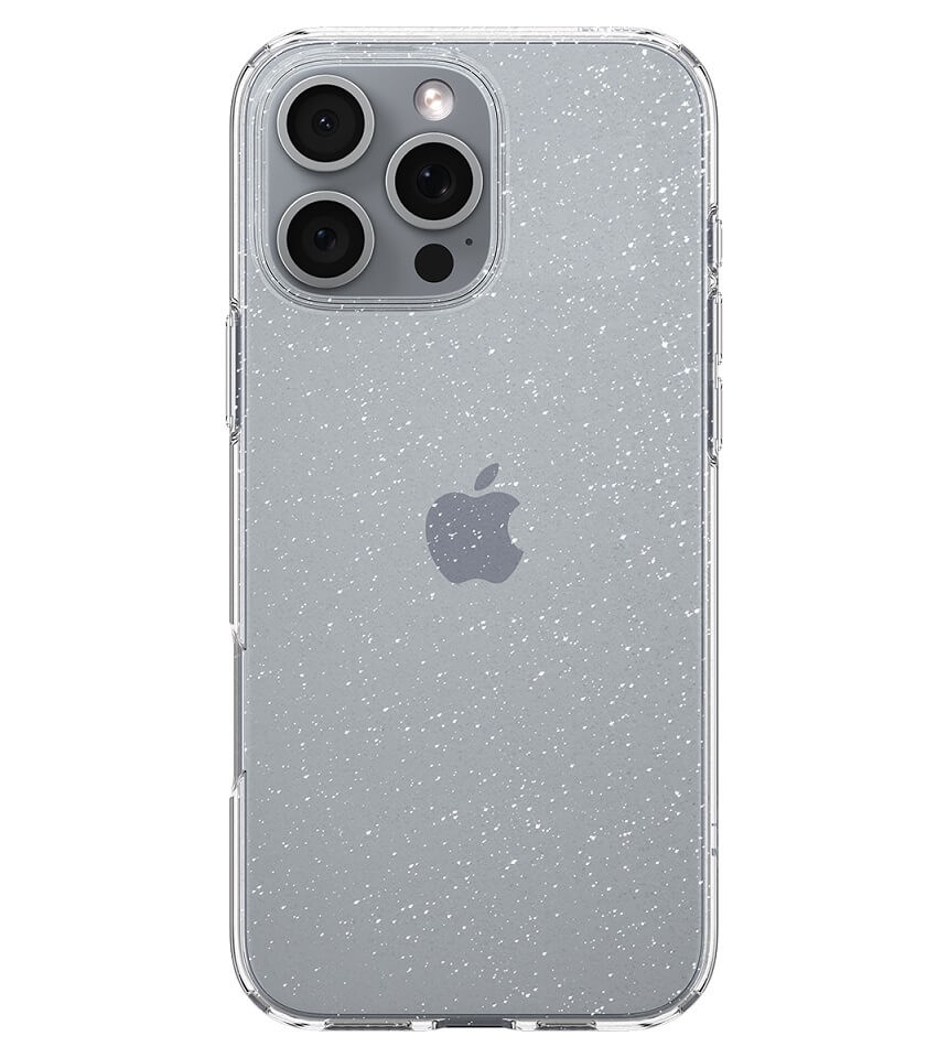 Блестящ Калъф за iPhone 16 Pro Max, Spigen Liquid Crystal Glitter Case, Прозрачен (2)