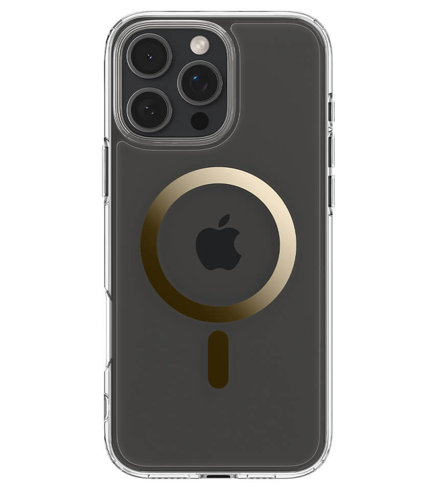 Magsafe Противоударен Калъф за iPhone 16 Pro Max, Spigen Ultra Hybrid Case, Златист