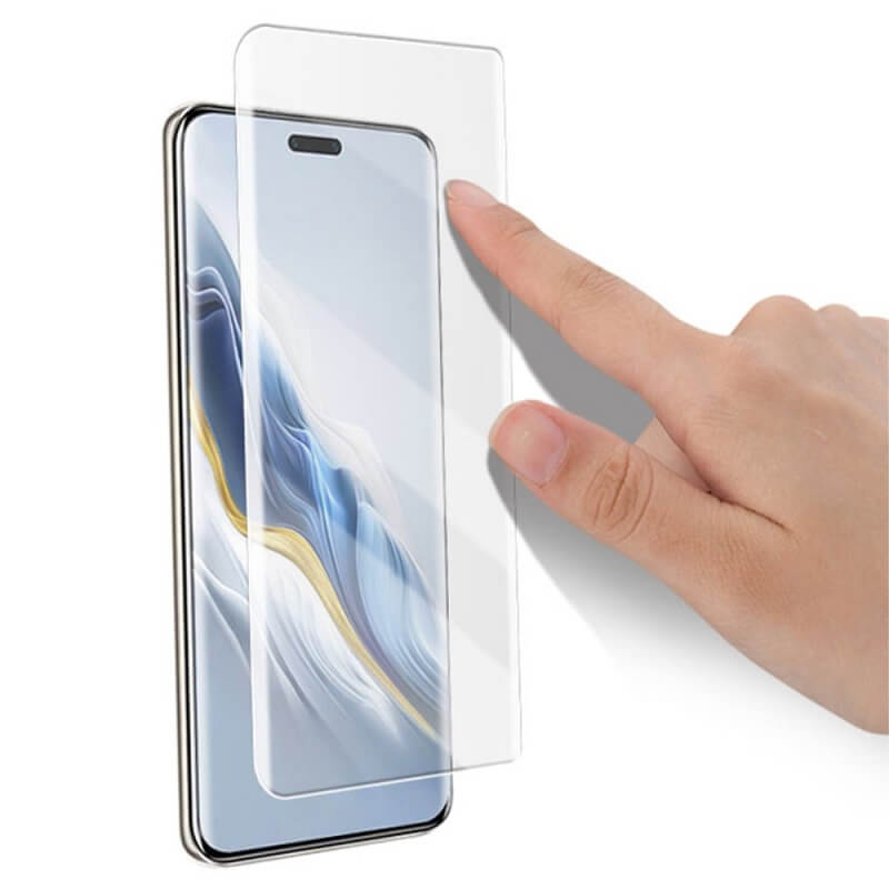 Стъклен Протектор с UV лепило за Honor Magic 6 Pro, Mocolo UV 3D Glass, Прозрачен (4)